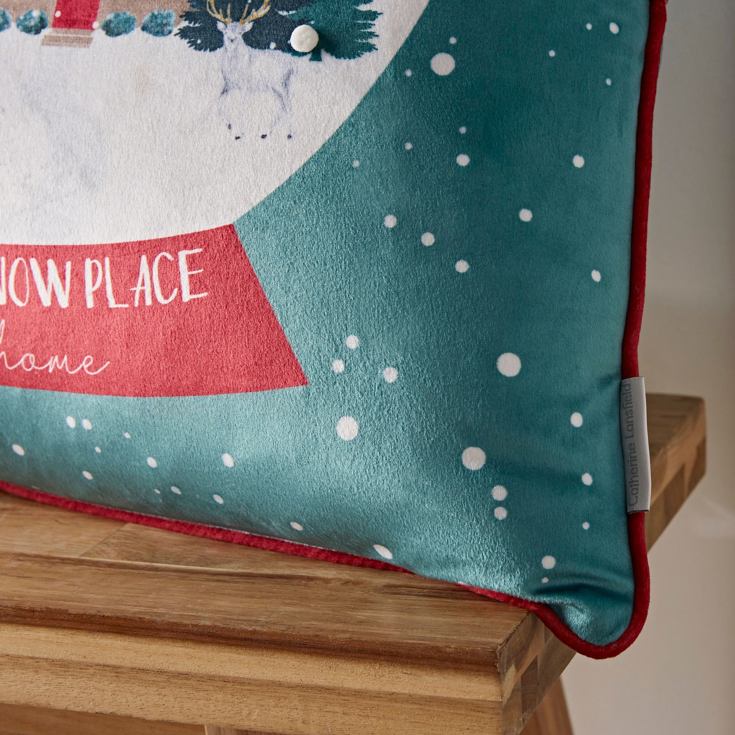 SNOW PLACE LIKE HOME CUSHION COVER 45X45CM