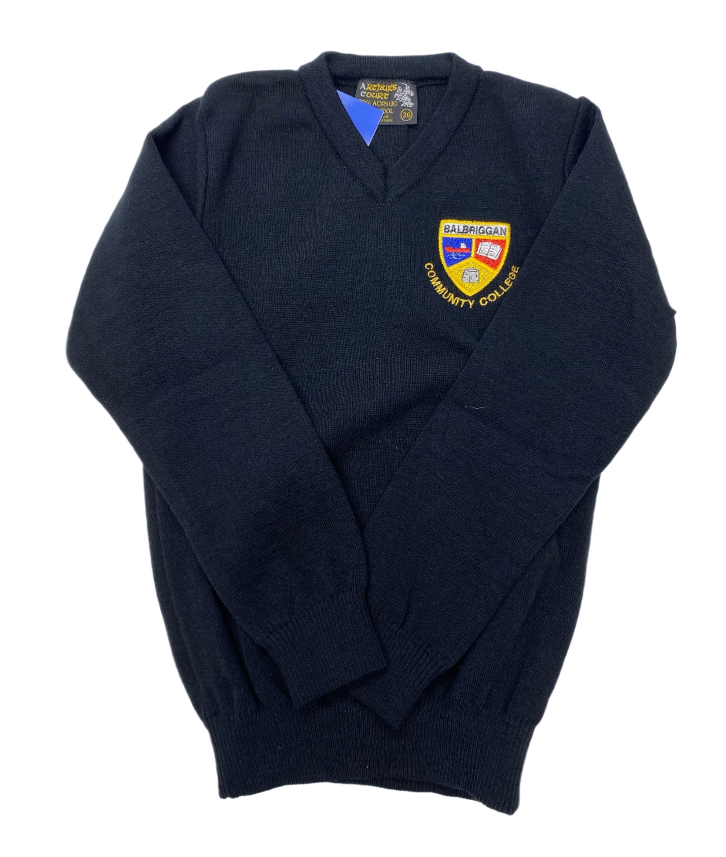 BALBRIGGAN CC VNECK KNITWEAR BLACK