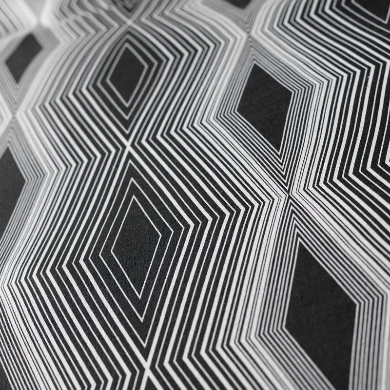 BIANCA ZIGGURAT GEO BLACK DUVET SET