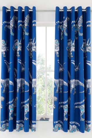 DINOBOT BLACKOUT CURTAINS INCH BLUE 66X72