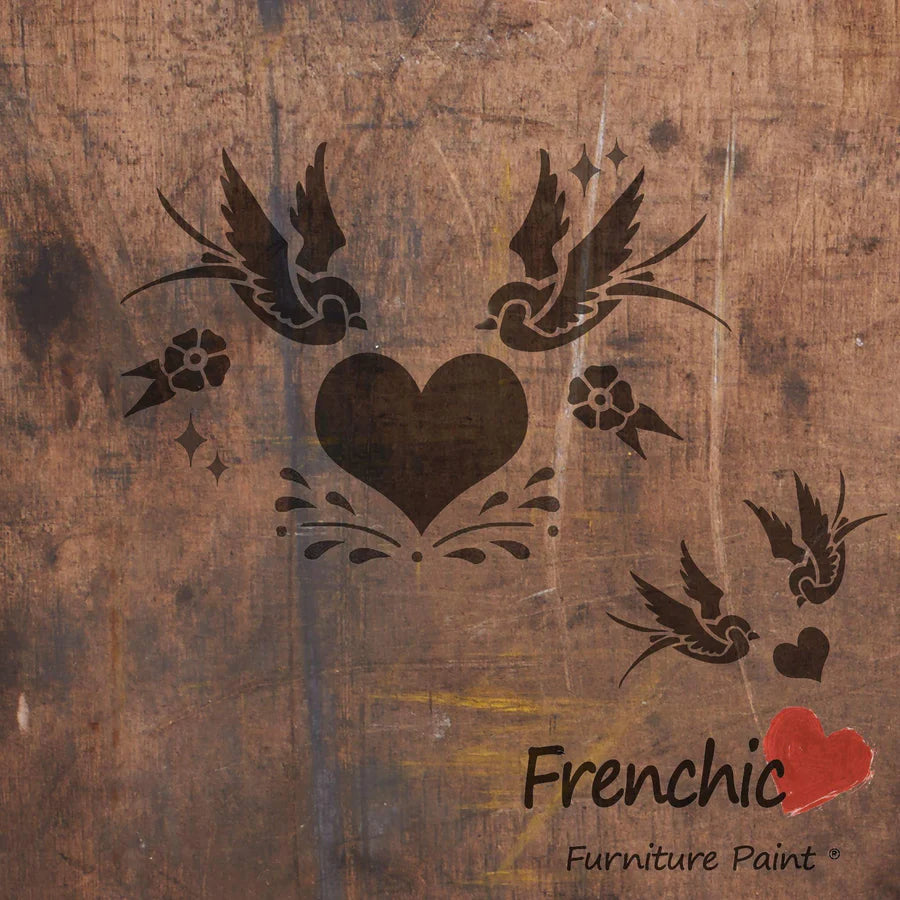 SWALLOWS IN LOVE STENCIL 25G