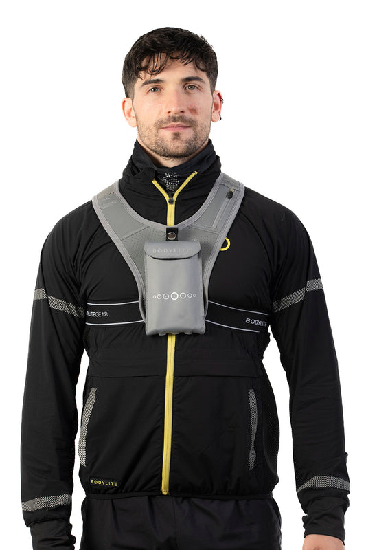 NV REFLECTIVE PHONE HOLDER VEST GREY