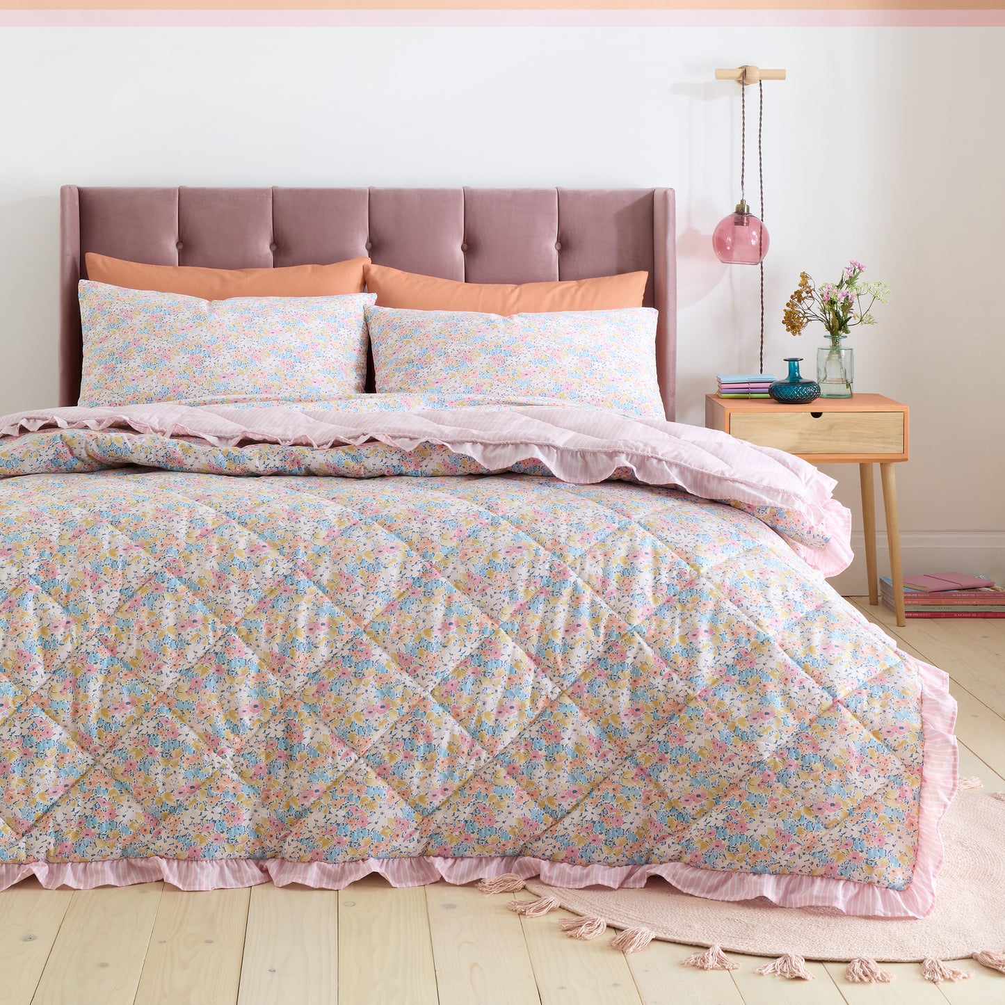 DARCY FLORAL BEDSPREAD 220X230