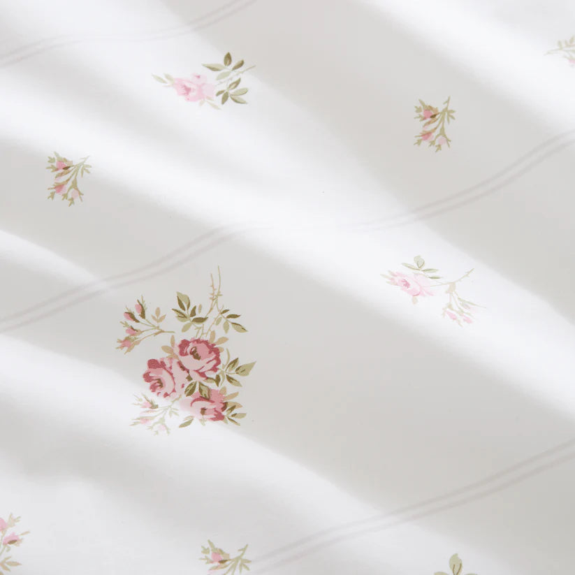 VINTAGE ROSEBUD LACE DUVET SET