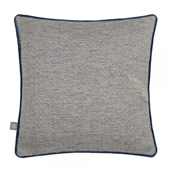 Ada 43x43cm Cushion, Blue/Silver