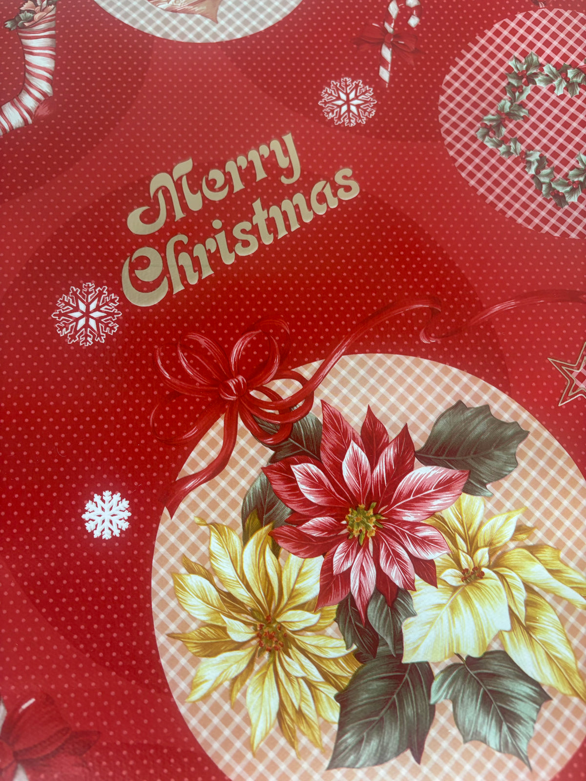 OIL CLOTH MERRY XMAS