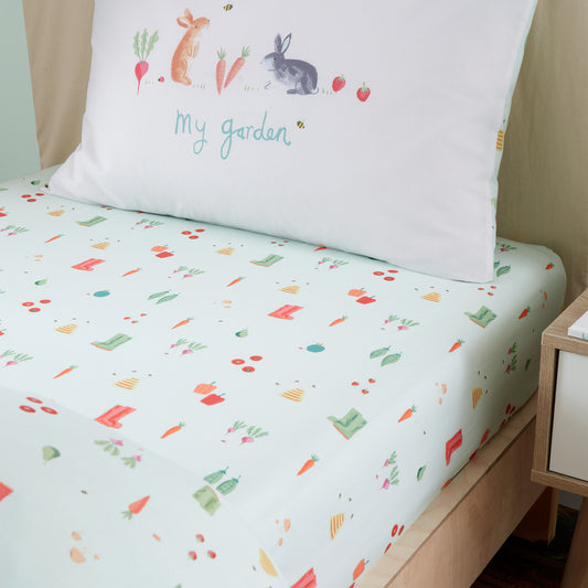 MY ALLOTMENT NATURAL FITTED SHEET