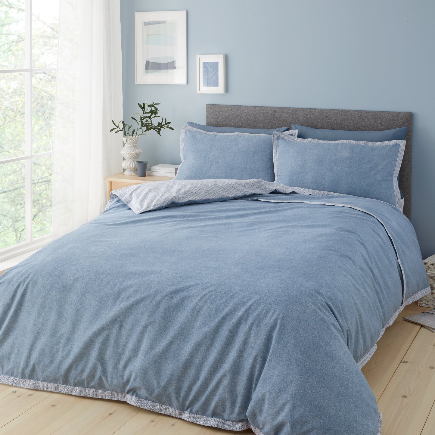 OSLO DENIM BLUE DUVET SET