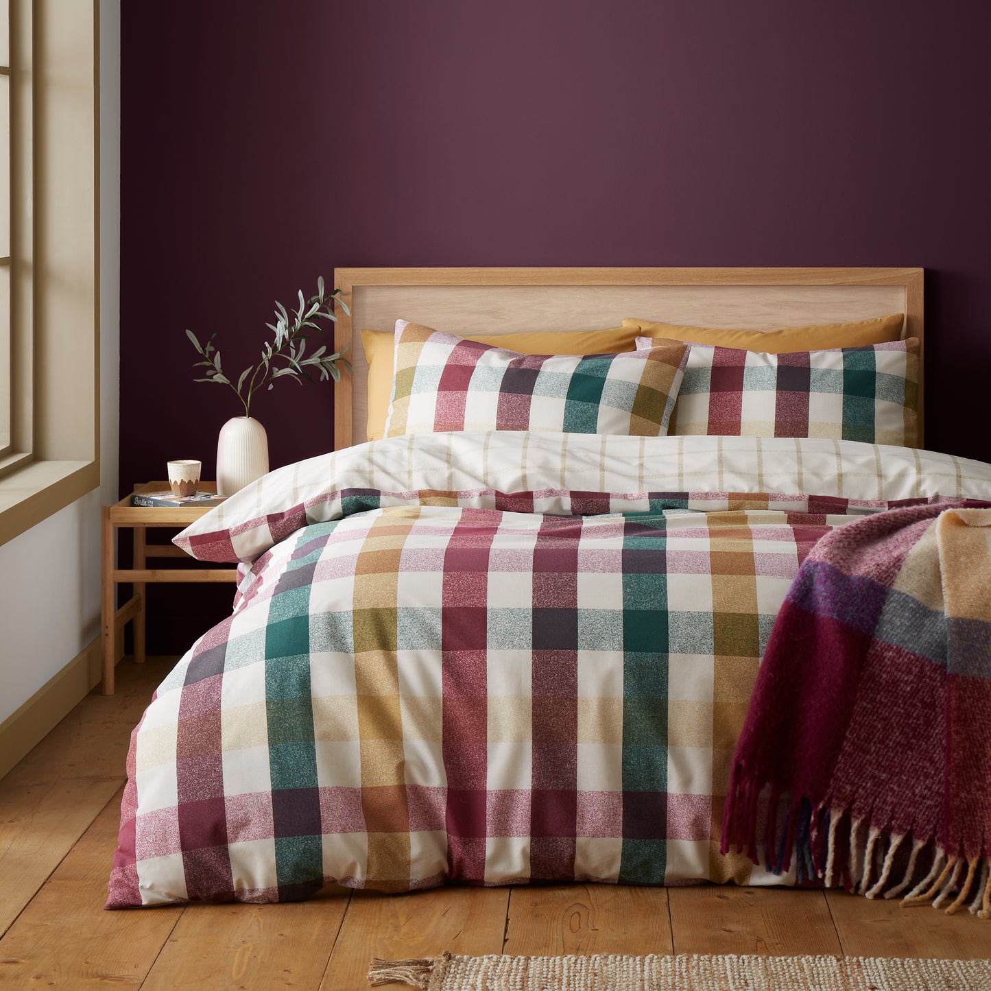 AUTUMN CHECK DUVET SET