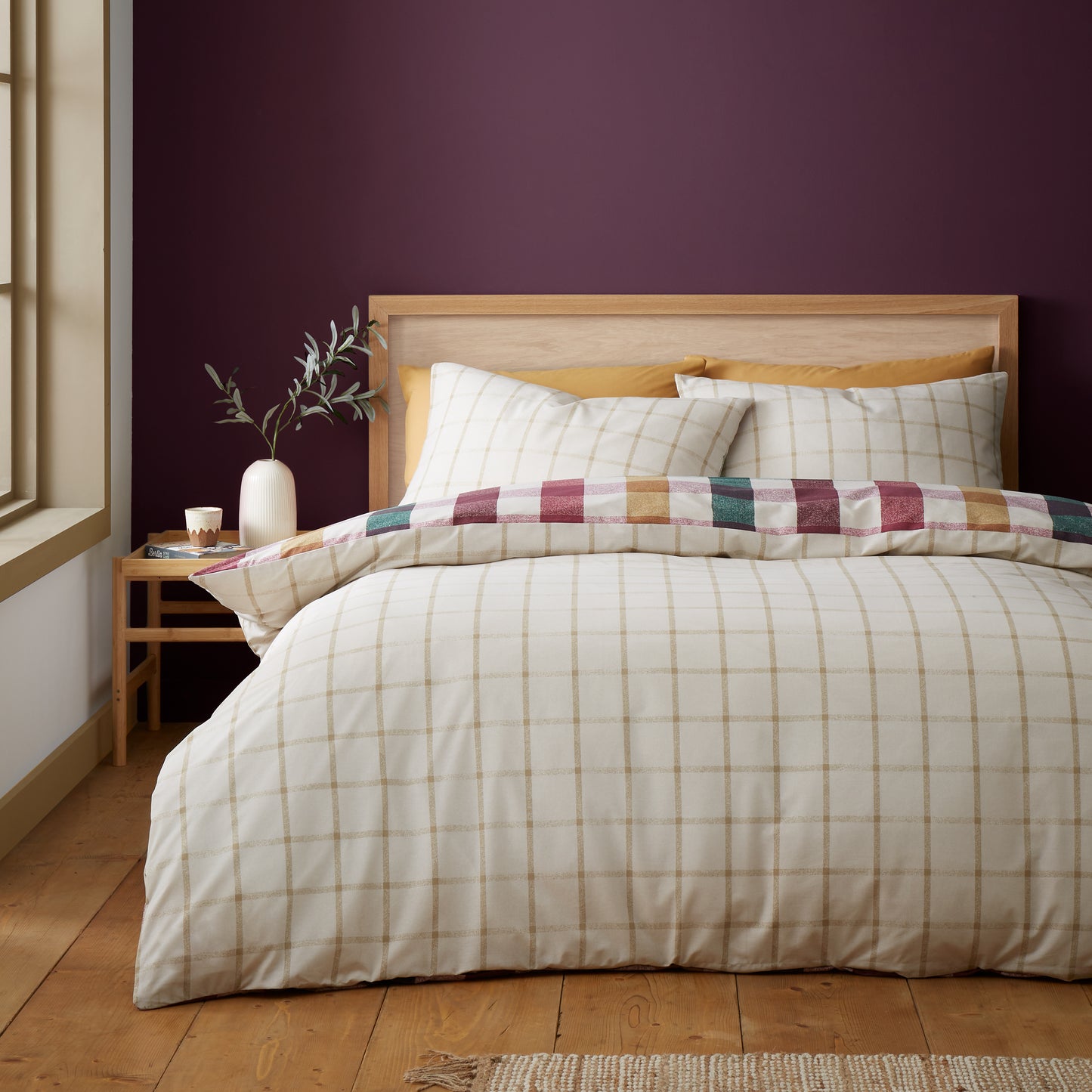 AUTUMN CHECK DUVET SET