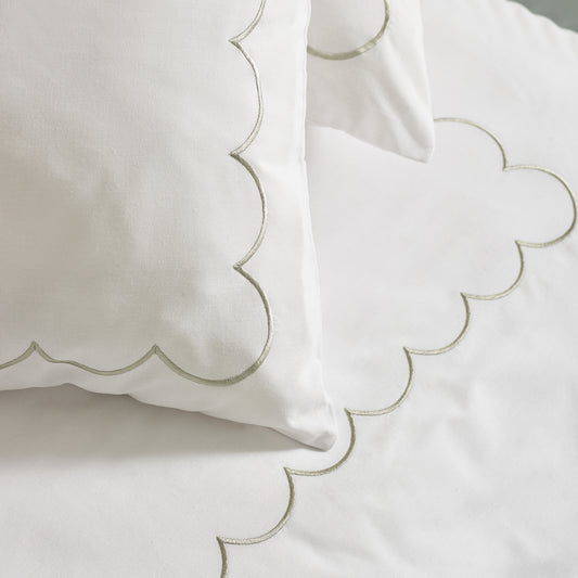 SCALLOP BORDER DUVET SET