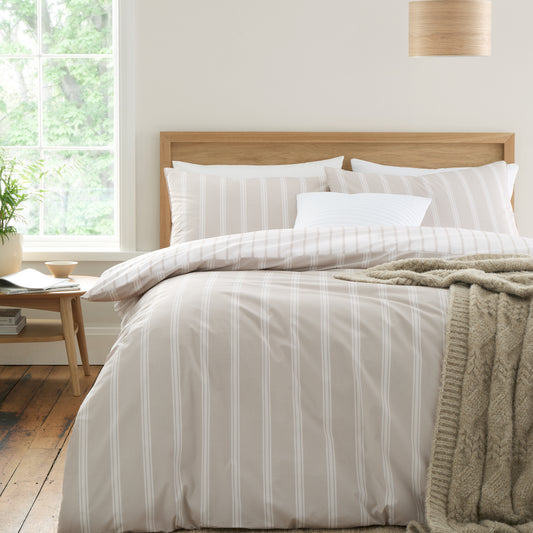 ASHFORD STRIPE DUVET 200TC TURNER BIANCA