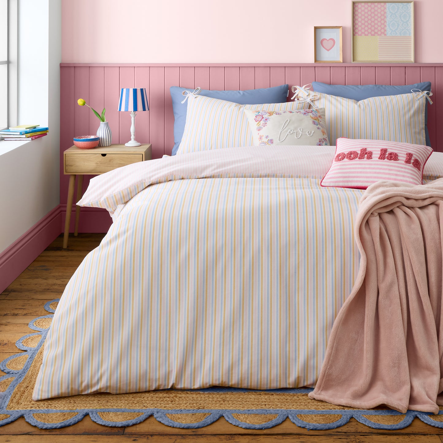 BRIGHTON STRIPE PASTEL DUVET