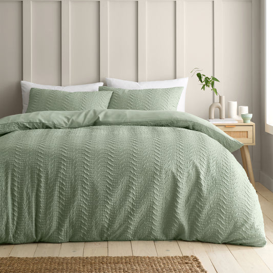 CATHERINE LANSFIELD HEATSET WAVE DUVET SET