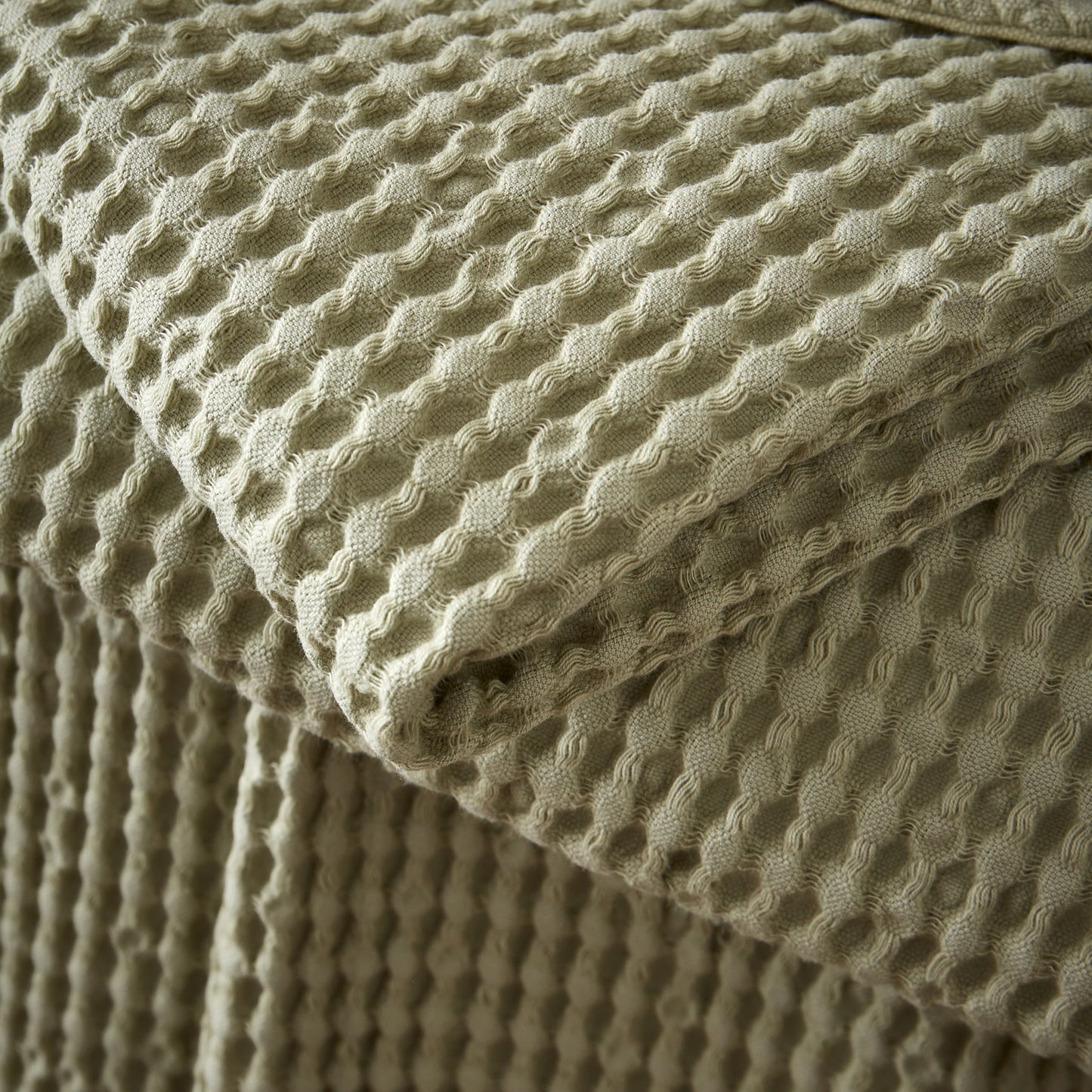 JAIPUR WAFFLE SAGE THROW 150X200
