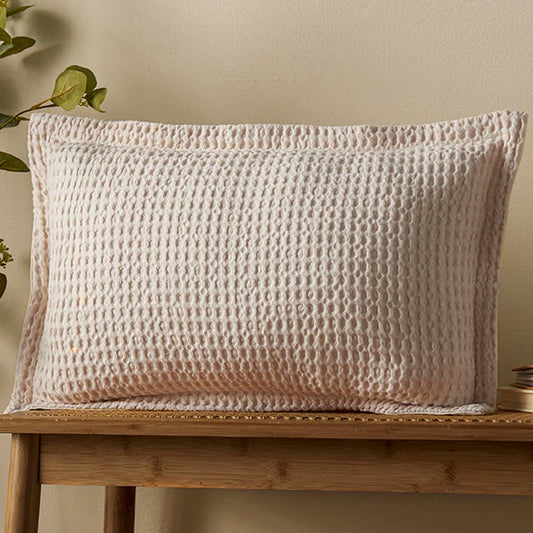 JAIPUR WAFFLE NATURAL CUSHION 30X50