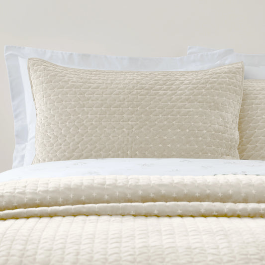 ATTICA VELVET NATURAL PILLOWSHAM