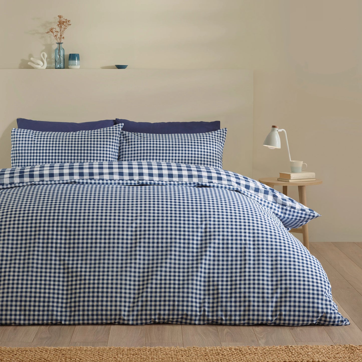 BAMFORD GINGHAM CHECK QUILT SET