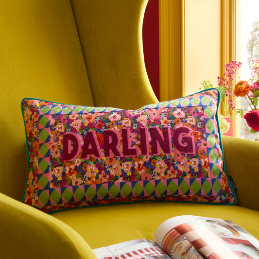 DARLING DIAGONAL STRIPE CUSHION