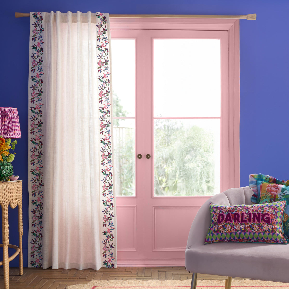 FLOURISH FLORAL BRIGHT VOILE TOP