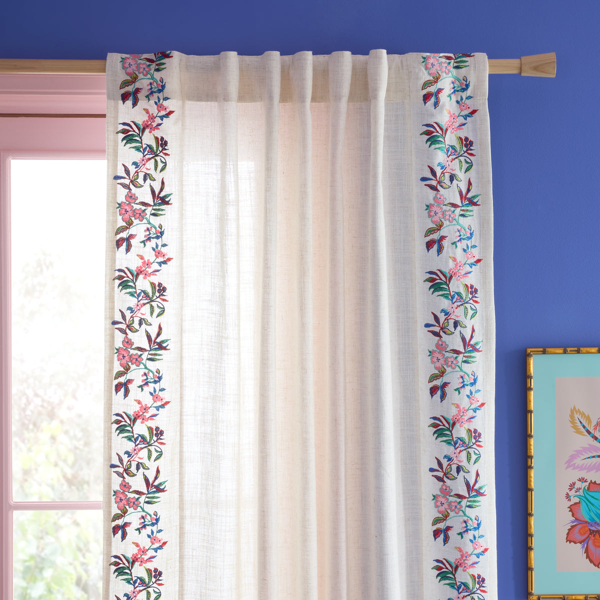 FLOURISH FLORAL BRIGHT VOILE TOP
