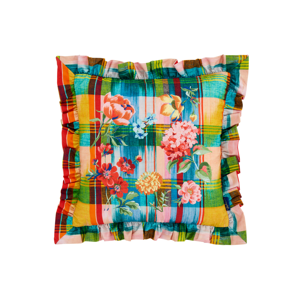 WANDERWEAVE CHECK BRIGHT CUSHION