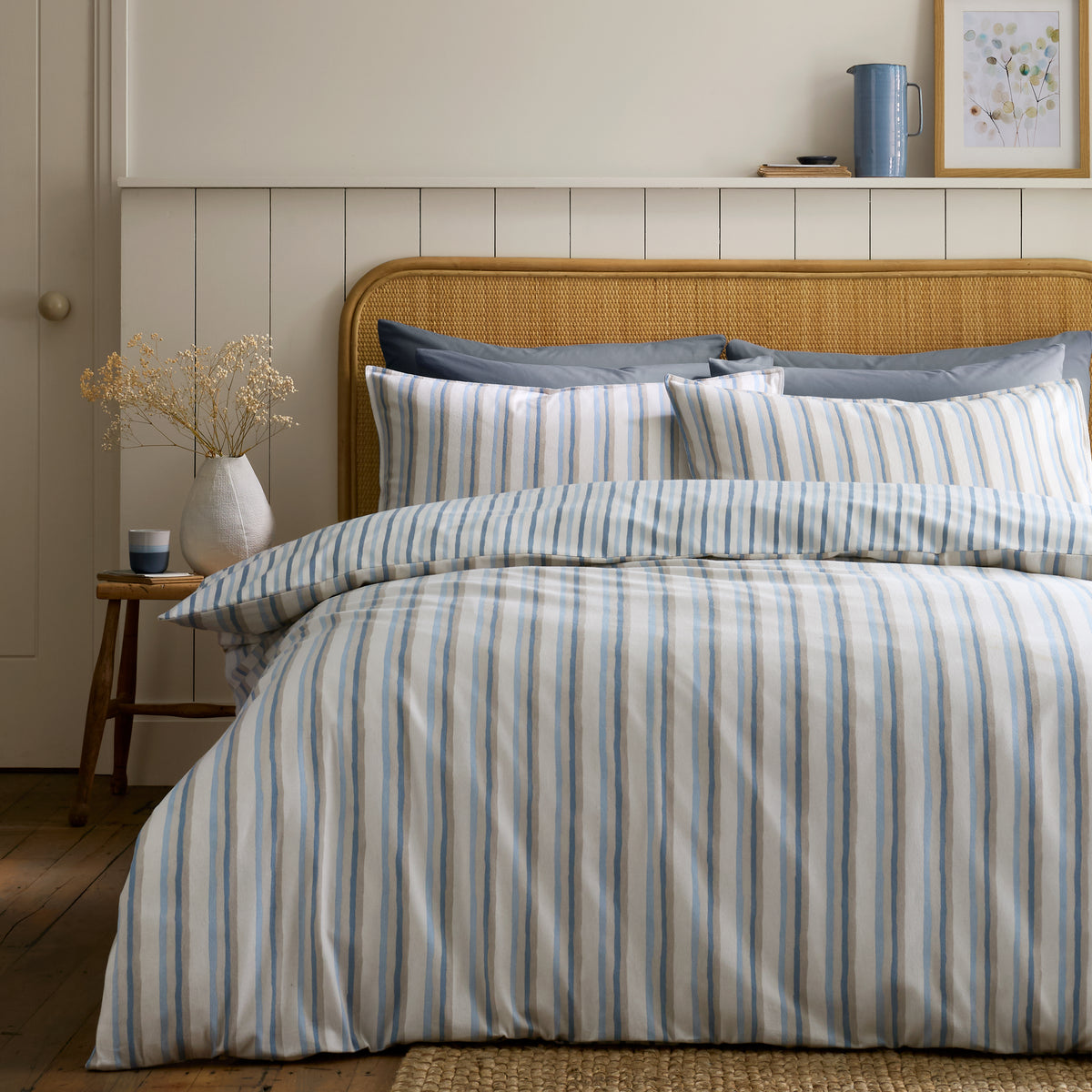BRUSHED SOMERSET STRIPE DUVET SET