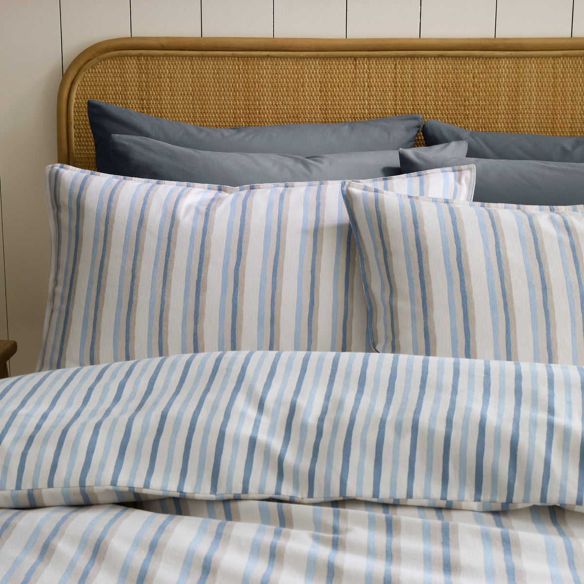 BRUSHED SOMERSET STRIPE DUVET SET
