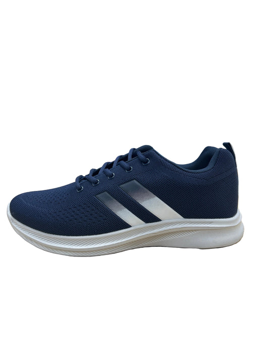 MENS 2 STRIPE NAVY TRAINER