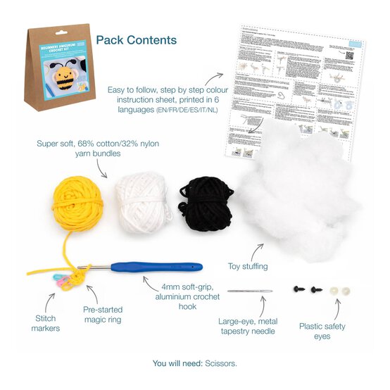 CROCHET KIT BEE