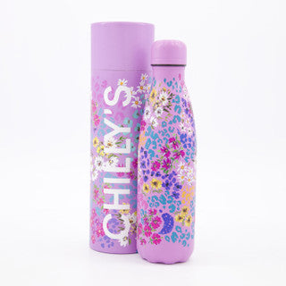 CHILLYS 500ML FLORAL LEOPARD