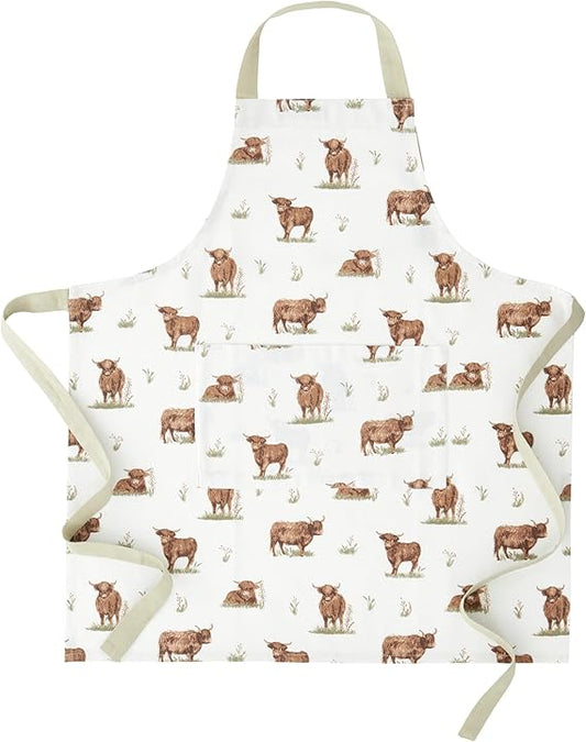 ANGUS HIGHLAND COW APRON