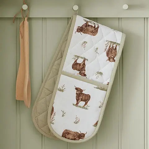 ANGUS HIGHLAND COW OVEN GLOVE