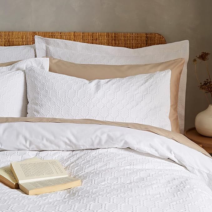 WAFFLE COTTON CIRCLE DUVET SET