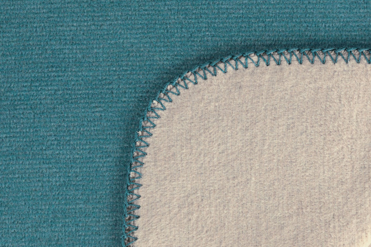 BIEDERLACK MELANGE DF TEAL-STONE 150X200