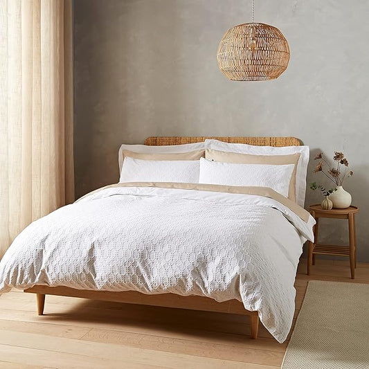 WAFFLE COTTON CIRCLE DUVET SET