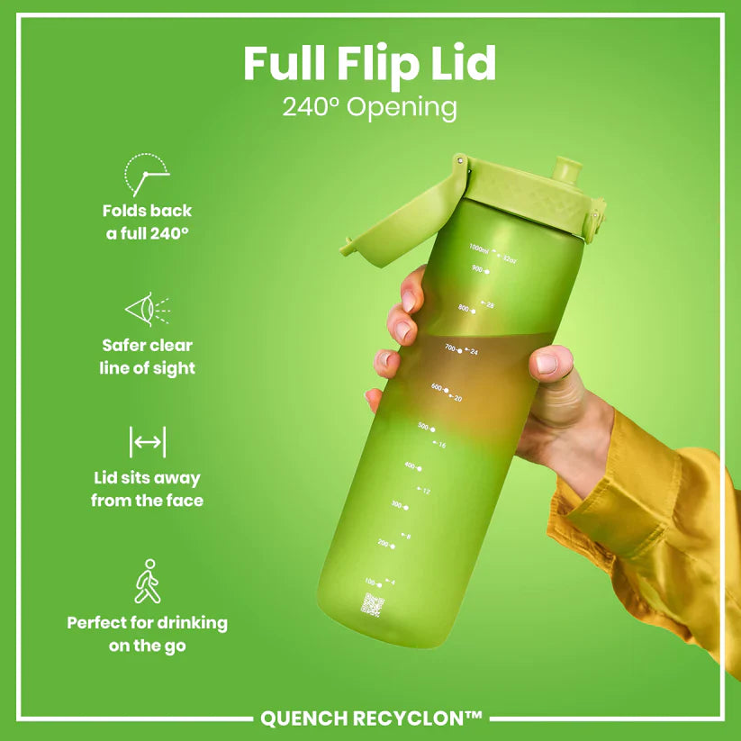 Ion8 Quench Water Bottle Green 1L
