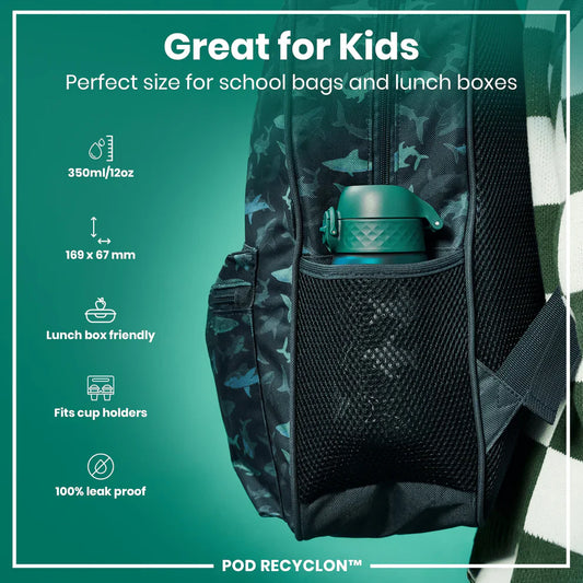 Ion8 Pod Water Bottle Shark 350ml