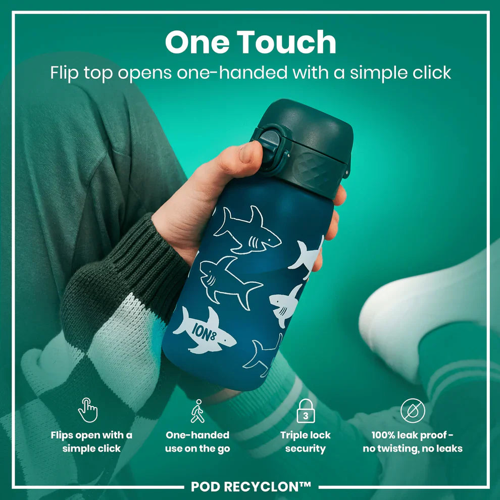 Ion8 Pod Water Bottle Shark 350ml