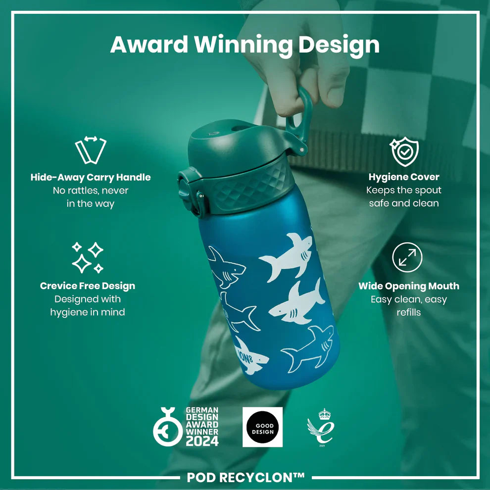 Ion8 Pod Water Bottle Shark 350ml