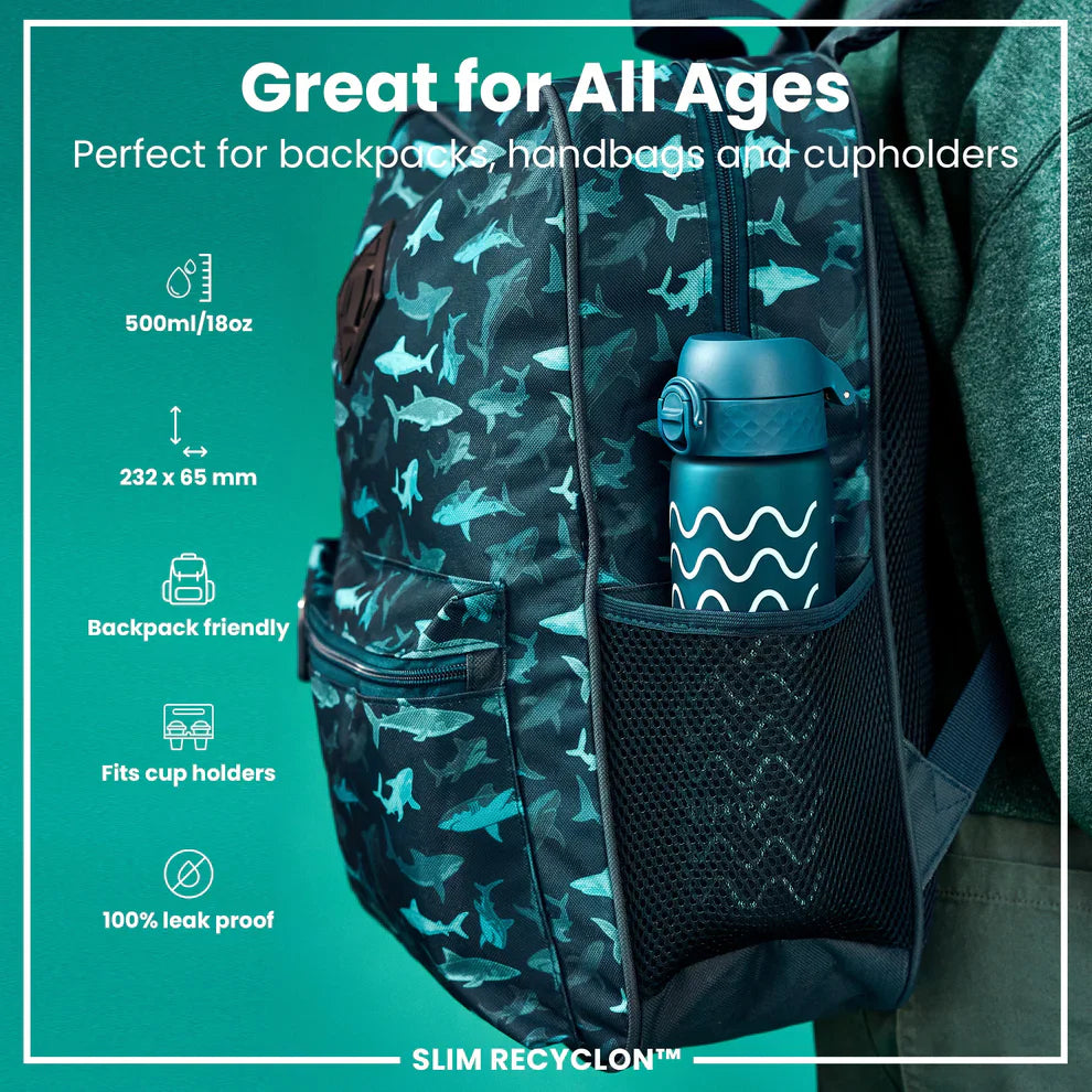 Ion8 Slim Water Bottle Wave 500ml