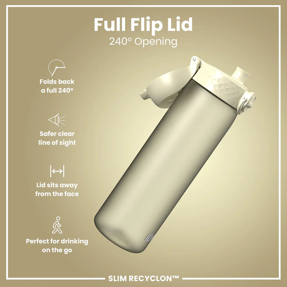 Ion8 Slim Water Bottle Creamy White 500ml