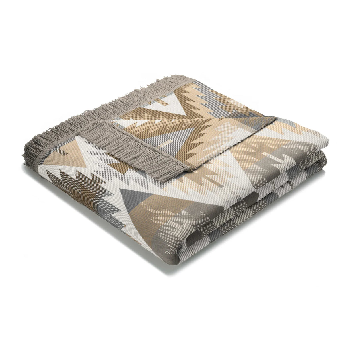 BIEDERLACK IKAT DIAMOND BROWN 140X180