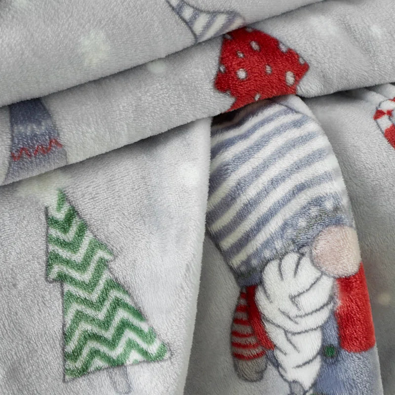 CATHERINE LANSFIELD FESTIVE GNOMES THROW 130X170CM