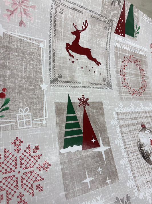 Oil Cloth HALBASI GEYIGI KIRMIZI