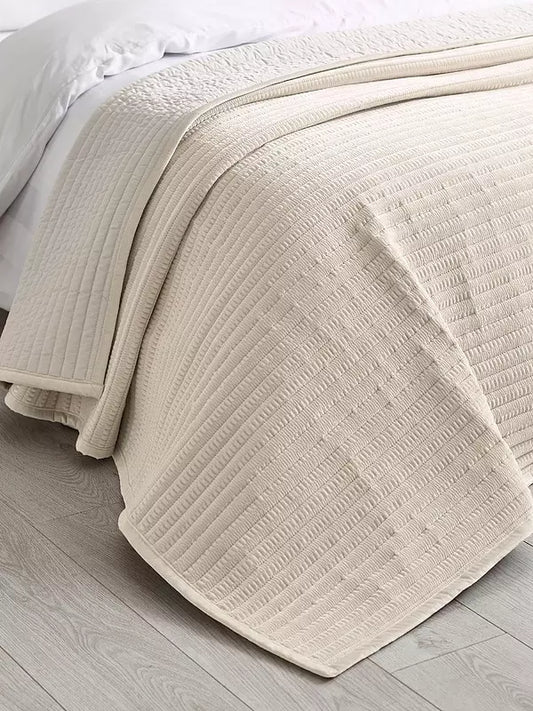 VELVET PINSONIC NATURAL  BEDSPREAD 220X220