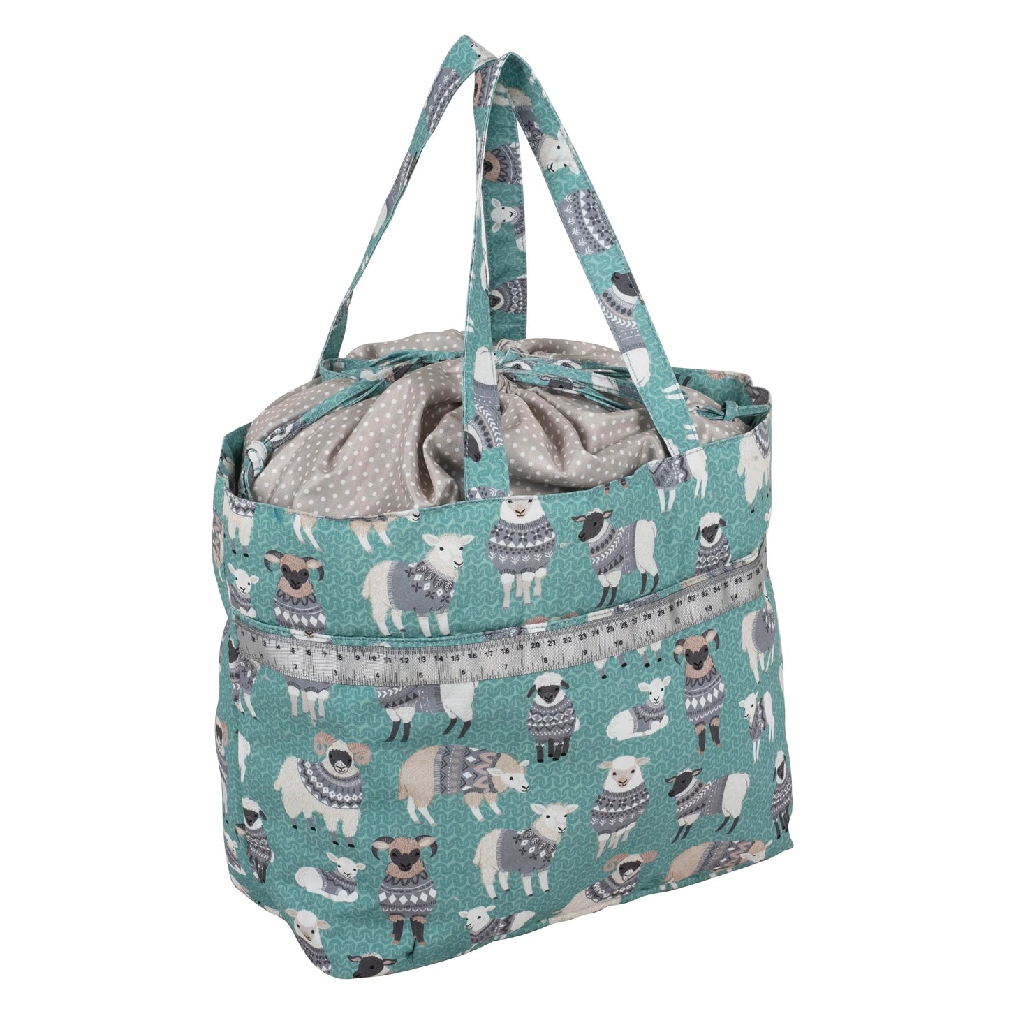 DRAWSTRING KNITTING BAG