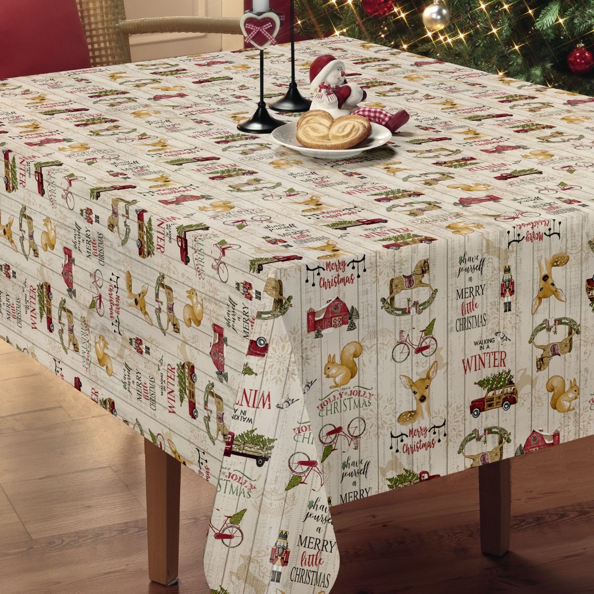 HOLLY JOLLY OIL CLOTH