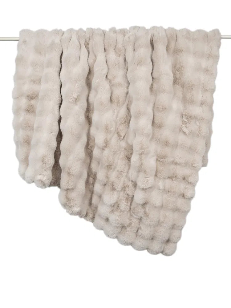 RAFFLES BEIGE THROW 150X200CM