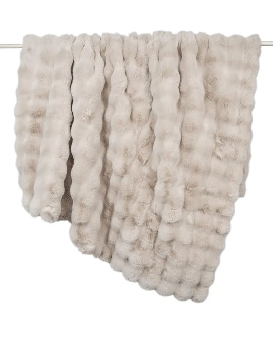 RAFFLES BEIGE THROW 150X200CM